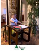 Montessori Öğrenme Kulesi - Kahverengi